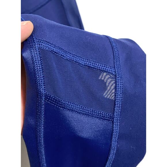 Victoria's Secret Sport Knockout Leggings Moto Blue Semi Sheer Cut Out Womens XS - Picture 4 of 7